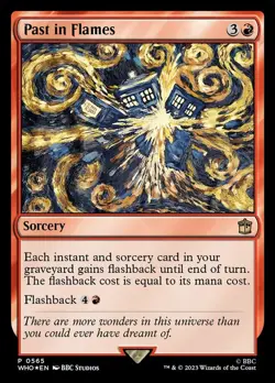 1 x Past in Flames - Foil - Universes Beyond: Doctor Who - Light Play - MTG - Image 1