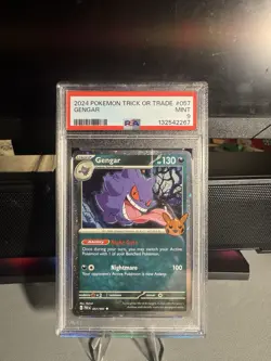 2024 POKEMON TRICK OR TRADE #057 GENGAR PSA 9 - Image 1