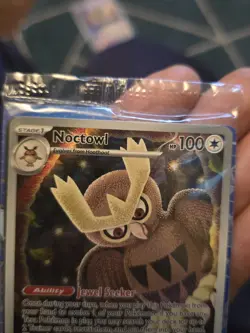 Pokemon TCG Noctowl SVP 141 Black Star Promo Sealed Mint Condition - Image 2