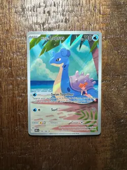 Pokemon TCG Misty's Lapras Destined Rivals 194/182 Illustration Rare NM - Image 1