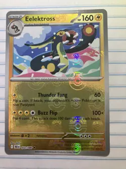 Pokemon TCG Elecktross Reverse Holo Master Ball 032/086 Black Bolt NM Condition - Image 1