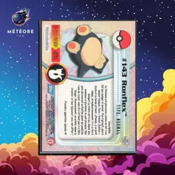 Carte Pokemon Ronflex 143 TOPPS Serie 1 Francais - Image 2