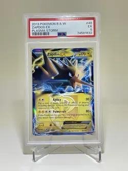 Pokemon 2013 ZAPDOS EX Plasma Storm Black & White HOLO #48 PSA 5 - Image 1