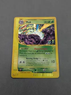 Vintage 2002 Pokemon Muk H17/H32 Aquapolis WOTC Holo Rare Heavily Played - Image 1