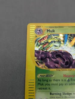 Vintage 2002 Pokemon Muk H17/H32 Aquapolis WOTC Holo Rare Heavily Played - Image 2
