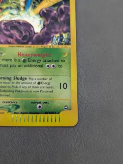 Vintage 2002 Pokemon Muk H17/H32 Aquapolis WOTC Holo Rare Heavily Played - Image 4