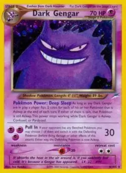 Heavily Played, English Pokemon Holo Dark Gengar - 6/105 - Holo Rare - Unlimited - Image 1