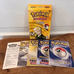 Vintage Pokemon TCG Lt. Surge Theme Deck Box & Manuals Only - Image 1