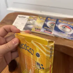 Vintage Pokemon TCG Lt. Surge Theme Deck Box & Manuals Only - Image 4