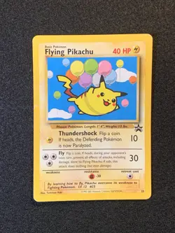 Pokemon Black Star Promo Pikachu Set - DMG - Flying #25 & Surfing #28 - Image 2