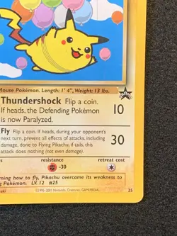 Pokemon Black Star Promo Pikachu Set - DMG - Flying #25 & Surfing #28 - Image 5