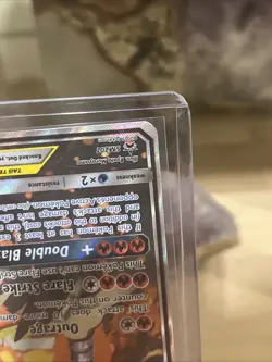 2019 POKEMON SM BLACK STAR PROMO #SM201 FULL ART/RESHIRAM & CHARIZARD GX MP - Image 5