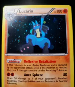 POKEMON LUCARIO 80/113 - COSMOS PROMO - HOLO RARE LP-NM - Image 4