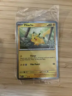 Pokemon TCG Pikachu 025/165 2025 Holiday Calendar Holo SEALED Pokemon TCG - Image 1