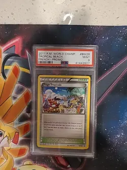 Pokemon French Tropical Beach 2011 World Championships Promo BW28 PSA 9 MINT - Image 2