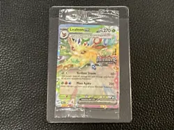Pokemon TCG Leafeon ex 006/131 Prismatic Evolutions Stamped Promo SEALED - Image 1