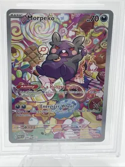 Mint 2023 POKEMON PAR EN-PARADOX RIFT IR Holo #206 MORPEKO BGS 9 - Image 2