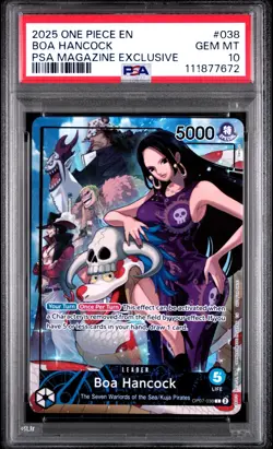 One Piece ~ BOA HANCOCK ~ PSA 10 ~ PSA Magazine Exclusive OP07-038 - Image 1