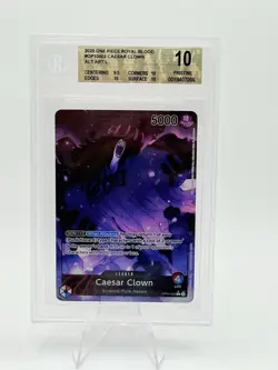 Caesar Clown Leader OP10-002 Parallel Royal Blood One Piece English BGS 10 Pris - Image 1