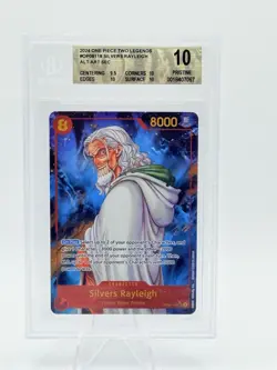 BGS 10 Silvers Rayleigh SEC Alt Art OP08-118 - Two Legends One piece TCG - Image 1