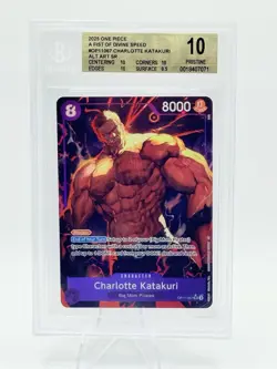 #067 CHARLOTTE KATAKURI ONE PIECE OP11-067 A FIST OF DIVINE SPEED ALT ART BGS 10 - Image 1