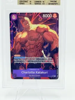 #067 CHARLOTTE KATAKURI ONE PIECE OP11-067 A FIST OF DIVINE SPEED ALT ART BGS 10 - Image 2
