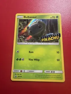 Bulbasaur - (Detective Pikachu Stamped) SM198 Holo Promos - Pokemon Card - Nm - Image 1