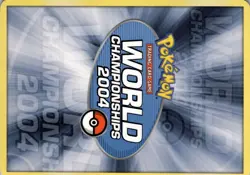 Pokemon Card Water Energy World Championships 2004 Non Holo TCG - Image 2