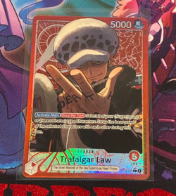 One Piece TCG OP14-001 Trafalgar Law Leader Alt Art AA Card Game CCG English - Image 1