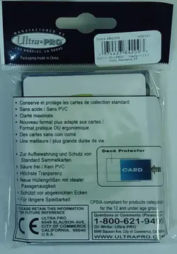 Ultra-Pro Card Deck Protector Sleeves: PRO-MATTE Gold Standard (ULP 84209) - Image 2