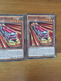 NECH-EN090 3 x Ruffian Railcar (Playset) Common Yugioh Card - Image 3