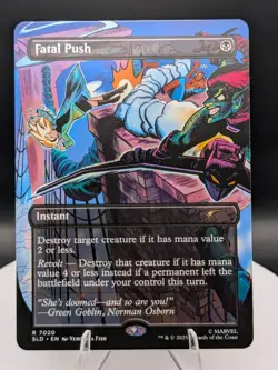 Fatal Push (7020) Secret Lair Drop Bonus Card MTG Spider-Man: Regular (NM) - Image 1