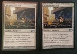 2x WHISPERSILK CLOAK CORE SET 2011 M11 NM MAGIC GATHERING MTG See Pics - Image 1