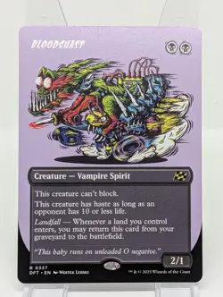 x1 Bloodghast - Borderless R MTG Aetherdrift M/NM, English 337 - Image 1