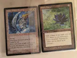 Magic The Gathering Oversized Black Lotus And Serra Angel - Image 1