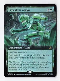 Crystalline Armor Extended Art #204 FOIL Rare - MTG TLE Avatar Eternal-Legal - Image 1