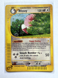 Blissey #H6 - Pokemon Aquapolis Holo Rare 2003 WOTC Vintage Card - Image 1