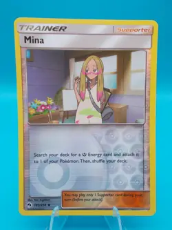 Mina 183/214 Sm-Lost Thunder Pokemon TCG Reverse Holo Lightly Played - Image 1