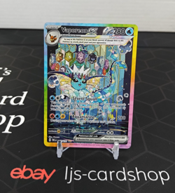 Vaporeon ex Prismatic Evolutions 149/131 Holo SIR NM Pokemon Card T1 - Image 1
