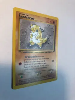 Pokemon [ITALIAN] Sandshrew 62/102 Base Set Vintage NM - Image 2