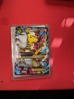 Pokemon Mega Ampharos EX Full Art Ultra Rare Holo Card XY Ancient Origins 88/98 - Image 2