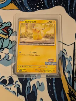 Pokemon TCG Pikachu 2024 Illustration Contest 242 SV-P Japanese NM Condition - Image 1