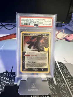 Pokemon 2021 Celebrations Umbreon Gold Star PSA 10 - Image 1
