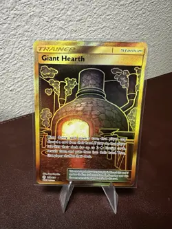 Pokemon Cosmic Eclipse Giant Hearth Gold Secret Rare #263/236 - Image 1
