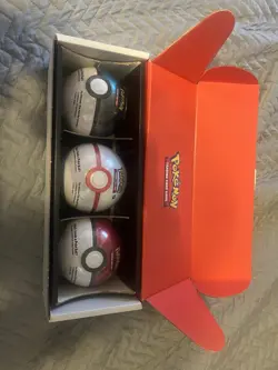 Pokemon TCG: Poke Ball Tin 3-Pack Bundle Factory Sealed Pokeball Set - Image 1