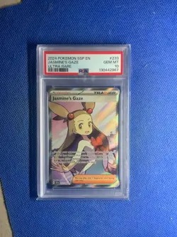 2024 POKEMON SSP EN #233 JASMINE'S GAZE PSA 10 SURGING SPARKS - Image 1