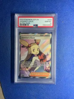 2024 POKEMON SSP EN #233 JASMINE'S GAZE PSA 10 SURGING SPARKS - Image 3