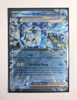 Wellspring Mask Ogerpon ex 027/131 Pokemon Prismatic Evolutions Double Rare NM - Image 1