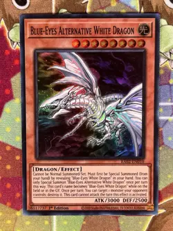 Yugioh Blue-Eyes Alternative White Dragon RA02-EN010 (Super) Single - Image 1