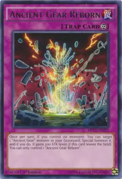 Ancient Gear Reborn - MP17-EN222 - Rare - 1st Edition NM Yugioh 2017 Mega-Tin Me - Image 1